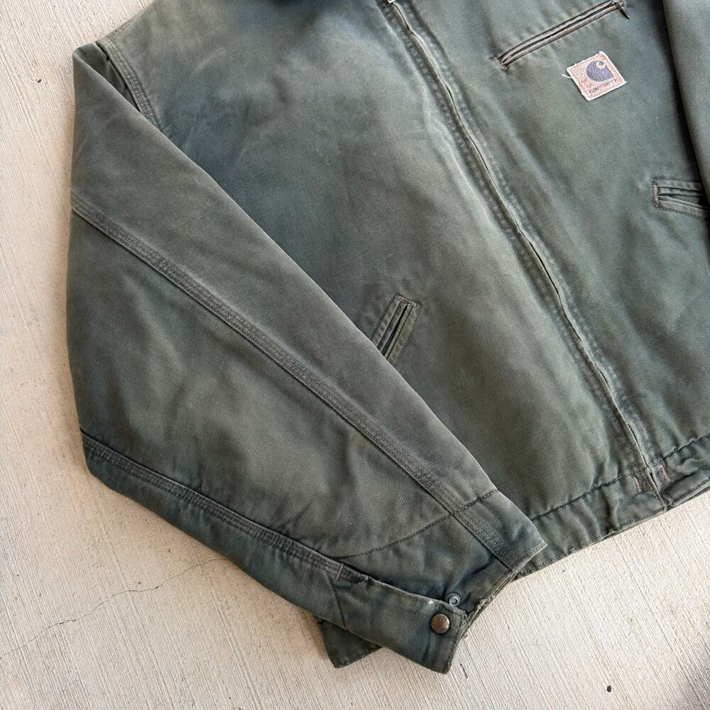 Carhartt faded green detroit work wear jacket - Picture 4 of 8